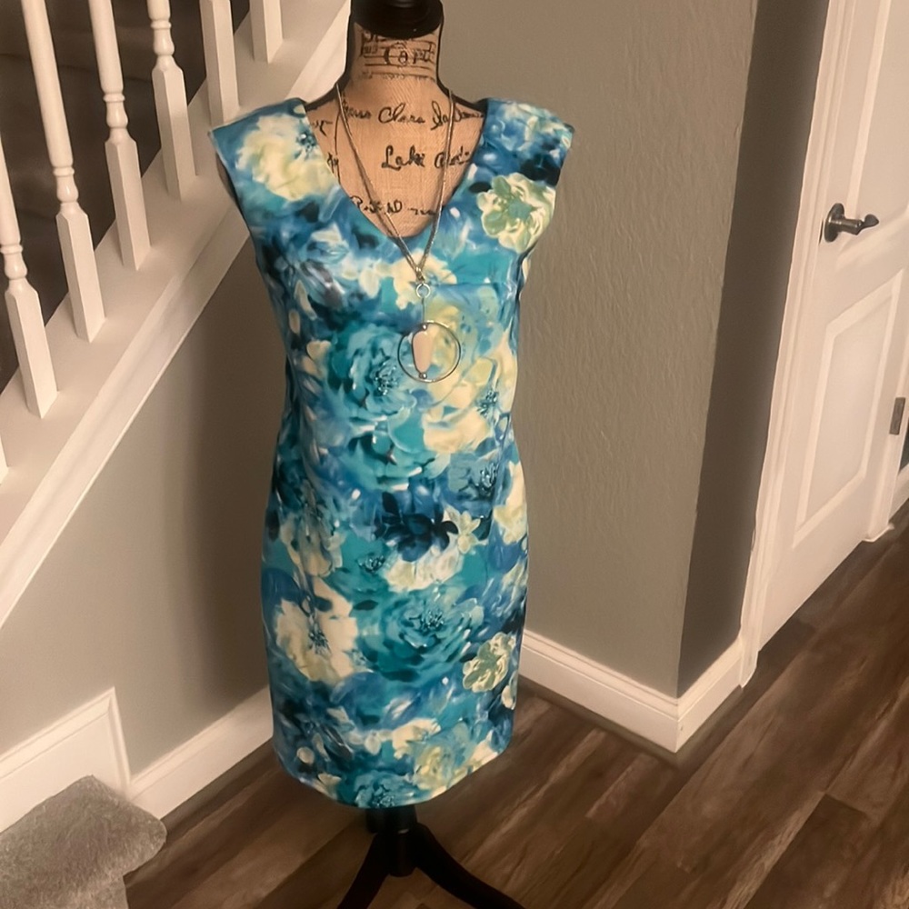 Tiana Blue Floral Dress